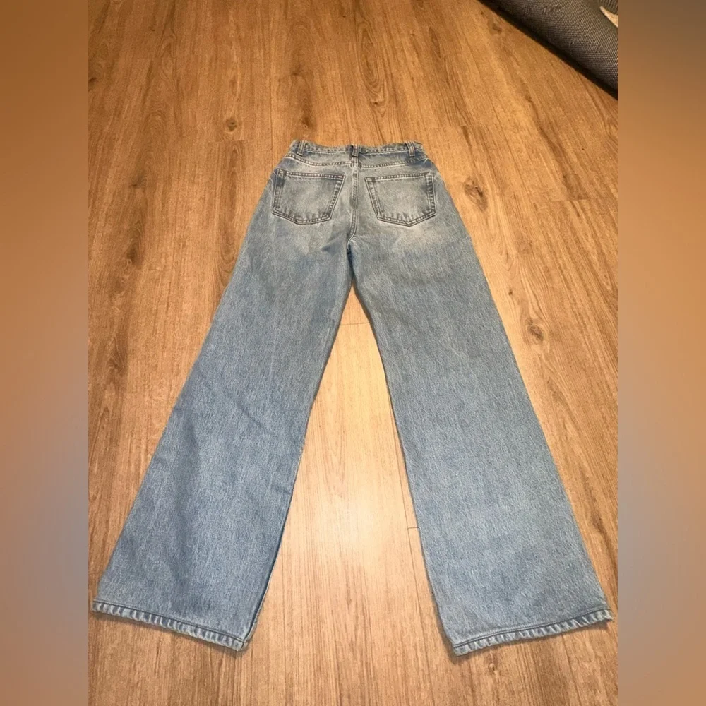 Reformation Light Blue Straight Leg Jeans size 24 - Picture 11 of 14